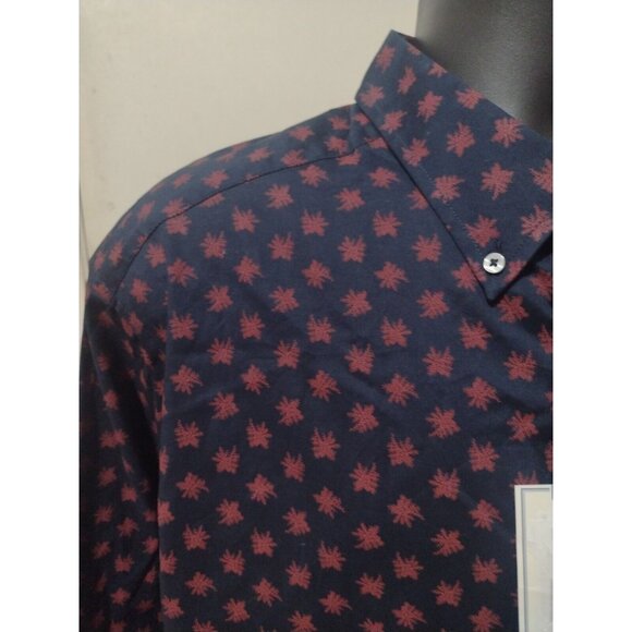 Rowm Big Men’s Blue Red Long Sleeve Casual Floral Shirt Size 2XB New MSRP $59 - Picture 6 of 14